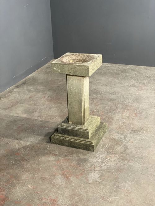 SMALL YORK STONE BIRDBATH - ADDITIONAL PHOTO 2