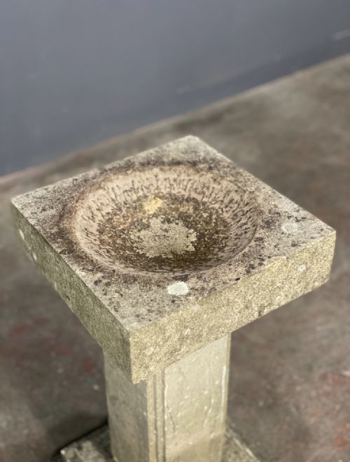 SMALL YORK STONE BIRDBATH - ADDITIONAL PHOTO 3