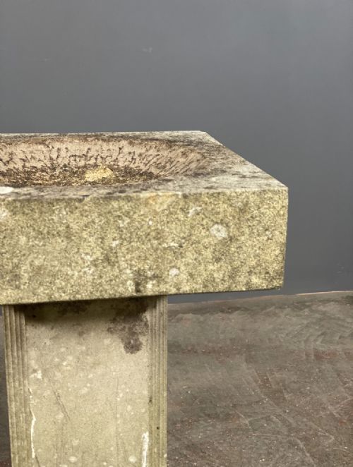 SMALL YORK STONE BIRDBATH - ADDITIONAL PHOTO 4