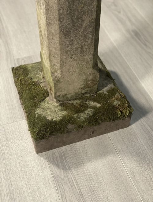 ANTIQUE WEATHERED YORK STONE BIRD BATH - ADDITIONAL PHOTO 3