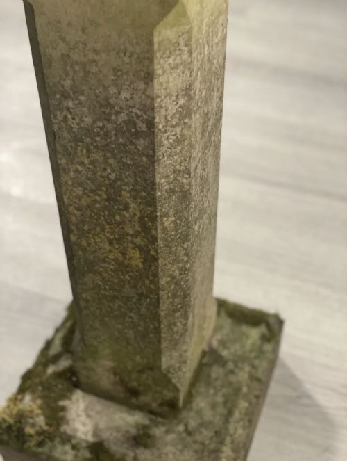 ANTIQUE WEATHERED YORK STONE BIRD BATH - ADDITIONAL PHOTO 8