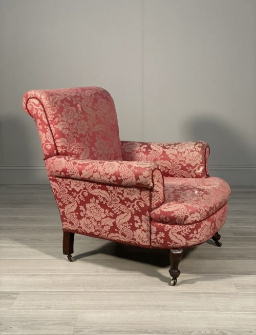 a deep seated 19th century country house armchair - CATEGORY: ANTIQUE CHAIRS - DATED 19TH CENTURY
