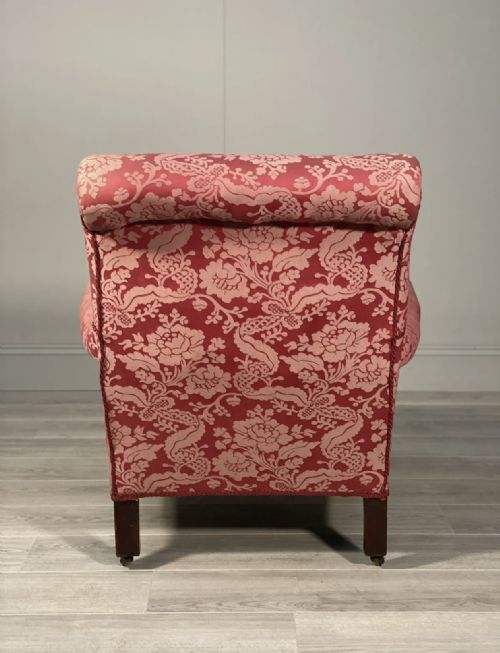 A DEEP SEATED 19TH CENTURY COUNTRY HOUSE ARMCHAIR - ADDITIONAL PHOTO 11