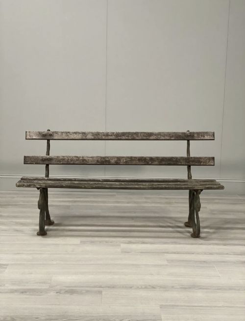 19TH CENTURY SERPENT GARDEN BENCH IN ORIGINAL CONDITION - ADDITIONAL PHOTO 1