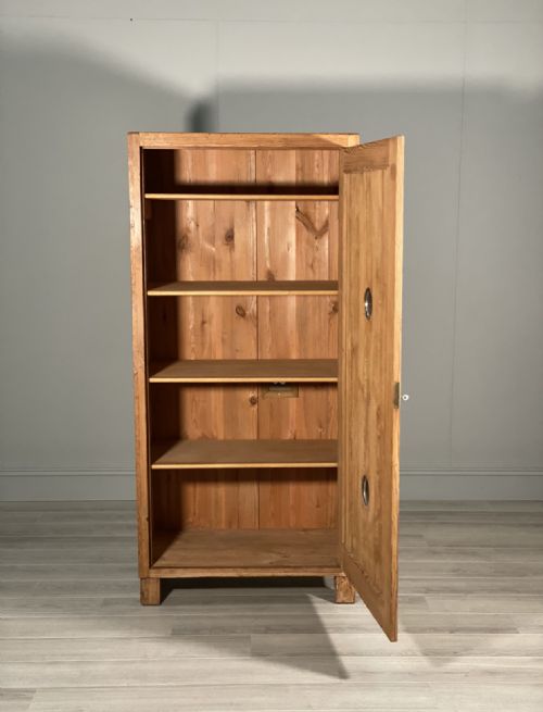 ANTIQUE PINE LARDER CUPBOARD - ADDITIONAL PHOTO 1