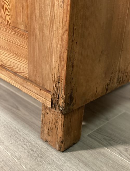 ANTIQUE PINE LARDER CUPBOARD - ADDITIONAL PHOTO 3