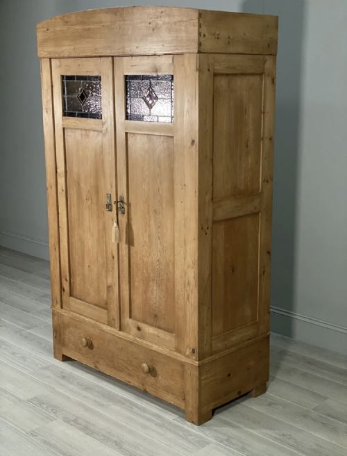 19TH CENTURY PINE HALL CUPBOARD - ADDITIONAL PHOTO 8