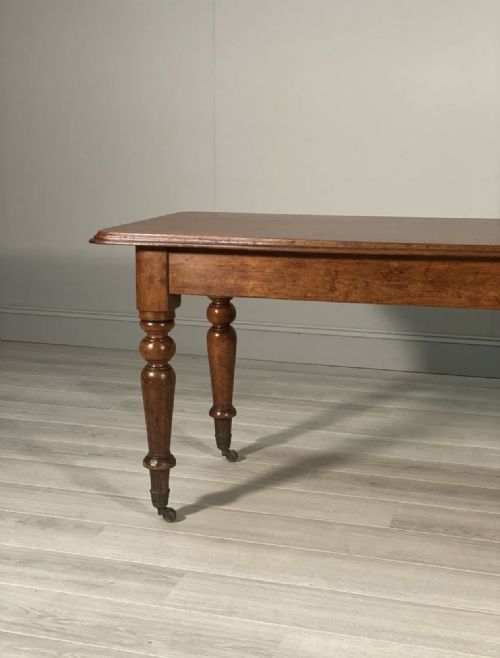 LARGE 19TH CENTURY REFECTORY TABLE - ADDITIONAL PHOTO 6