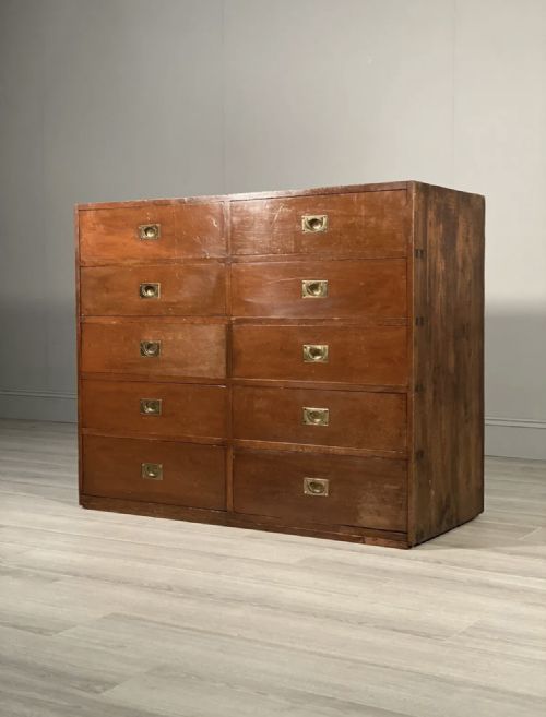 large 19th century bank of drawers - CATEGORY: ANTIQUE CHEST OF DRAWERS - DATED 19TH CENTURY