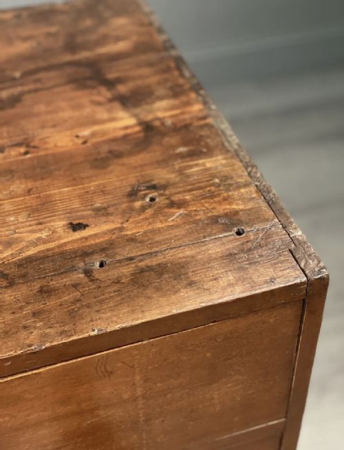 LARGE 19TH CENTURY BANK OF DRAWERS - ADDITIONAL PHOTO 10