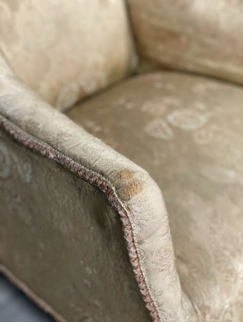 PETITE 19TH CENTURY WING BACK ARMCHAIR IN ORIGINAL CONDITION - ADDITIONAL PHOTO 3