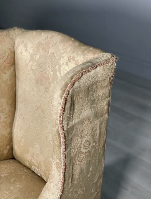 PETITE 19TH CENTURY WING BACK ARMCHAIR IN ORIGINAL CONDITION - ADDITIONAL PHOTO 7