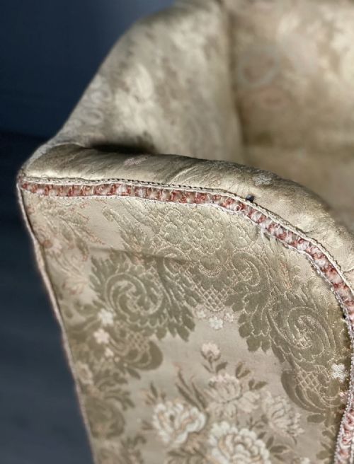 PETITE 19TH CENTURY WING BACK ARMCHAIR IN ORIGINAL CONDITION - ADDITIONAL PHOTO 9
