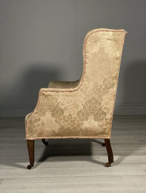 PETITE 19TH CENTURY WING BACK ARMCHAIR IN ORIGINAL CONDITION - ADDITIONAL PHOTO 11
