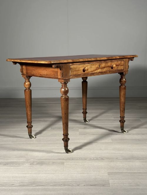 heals satin birch writing desk - CATEGORY: ANTIQUE TABLES - DATED 19TH CENTURY