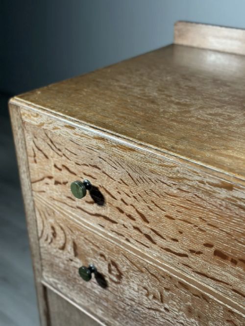 LIMED OAK ART DECO CABINET - ADDITIONAL PHOTO 10