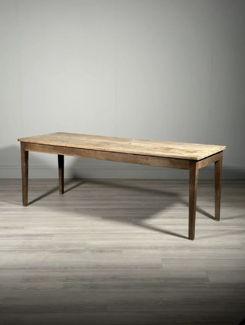 antique sycamore top french dining table - CATEGORY: ANTIQUE TABLES - DATED 19TH CENTURY