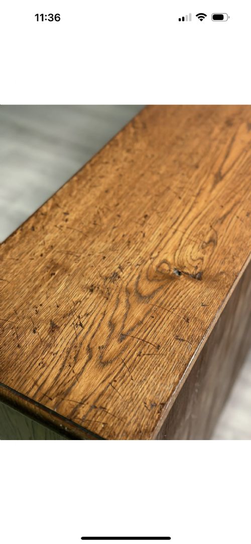 EARLY 20TH CENTURY ANTIQUE OAK BOOKCASE - ADDITIONAL PHOTO 11