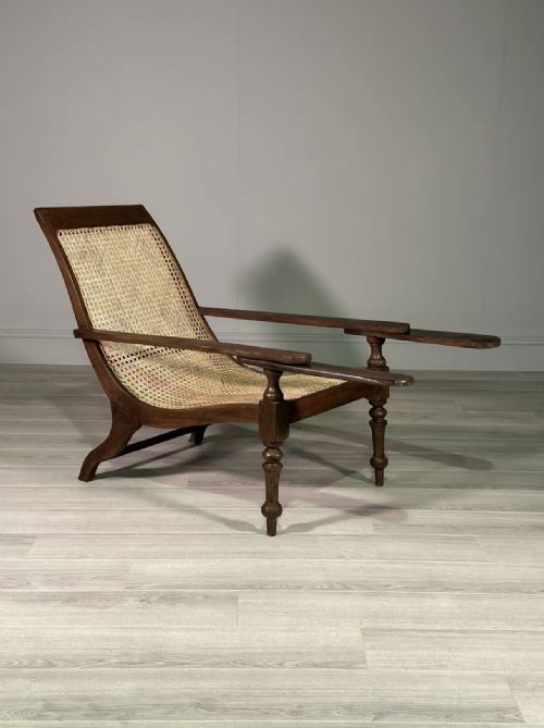 19th century teak plantation chair - CATEGORY: ANTIQUE CHAIRS - DATED 19TH CENTURY