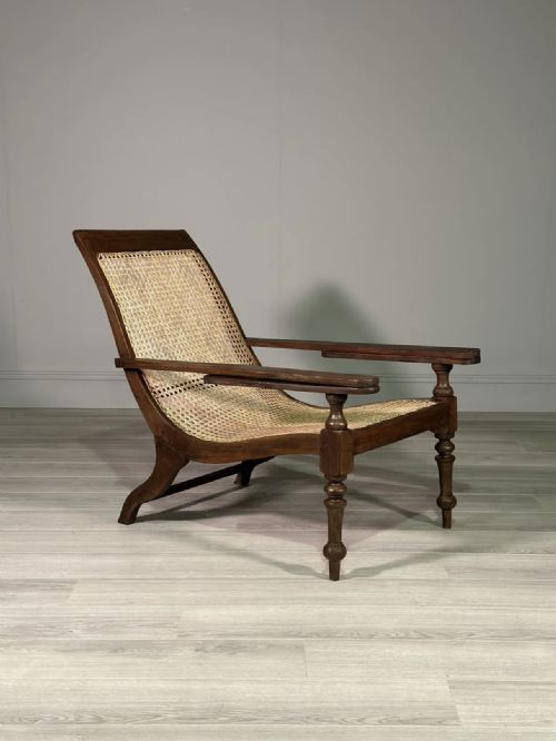 19TH CENTURY TEAK PLANTATION CHAIR - ADDITIONAL PHOTO 1