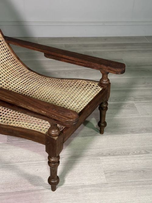 19TH CENTURY TEAK PLANTATION CHAIR - ADDITIONAL PHOTO 4