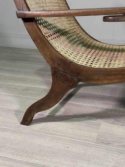 19TH CENTURY TEAK PLANTATION CHAIR - ADDITIONAL PHOTO 8