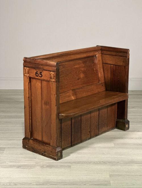 small antique church pew - CATEGORY: ANTIQUE FURNITURE - DATED 19TH CENTURY