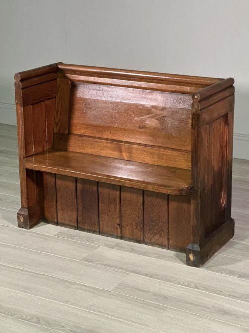SMALL ANTIQUE CHURCH PEW - ADDITIONAL PHOTO 10