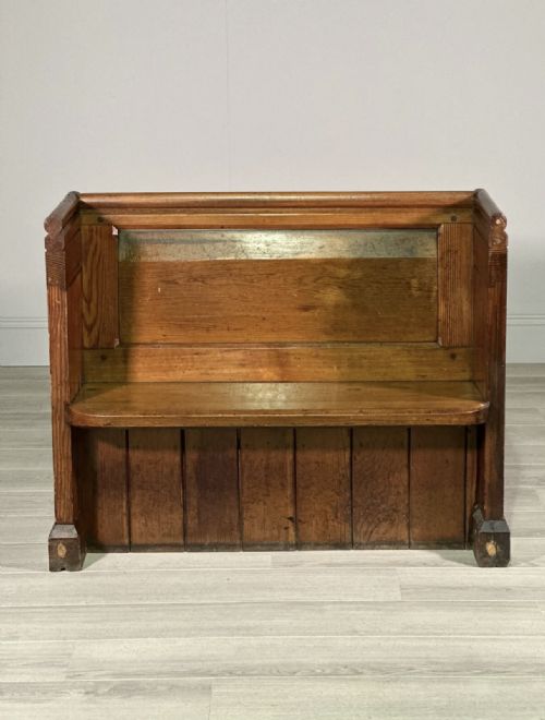 SMALL ANTIQUE CHURCH PEW - ADDITIONAL PHOTO 11