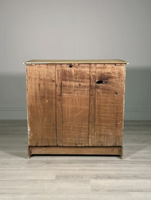 19TH CENTURY PINE CHEST OF DRAWERS IN ORIGINAL PAINT - ADDITIONAL PHOTO 9