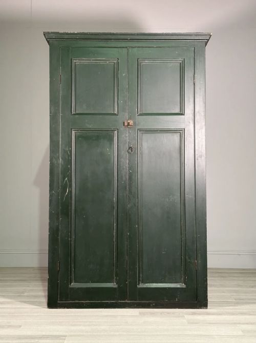 painted pine larder cupboard c1880 - CATEGORY: ANTIQUE CUPBOARDS - DATED 19TH CENTURY