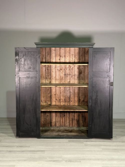 PAINTED PINE LARDER CUPBOARD C1880 - ADDITIONAL PHOTO 1