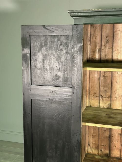 PAINTED PINE LARDER CUPBOARD C1880 - ADDITIONAL PHOTO 2