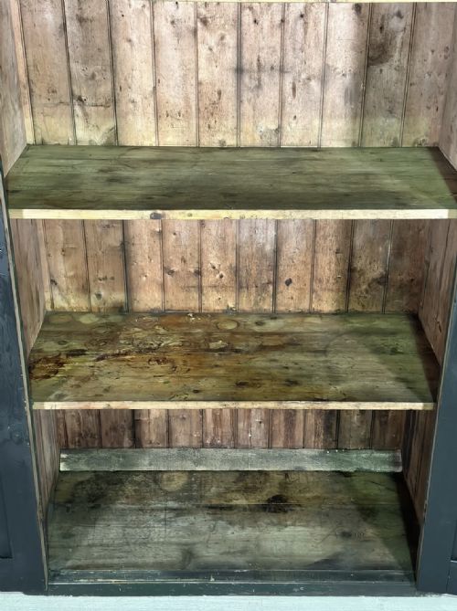 PAINTED PINE LARDER CUPBOARD C1880 - ADDITIONAL PHOTO 3