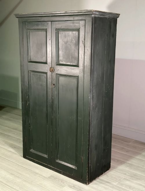 PAINTED PINE LARDER CUPBOARD C1880 - ADDITIONAL PHOTO 4