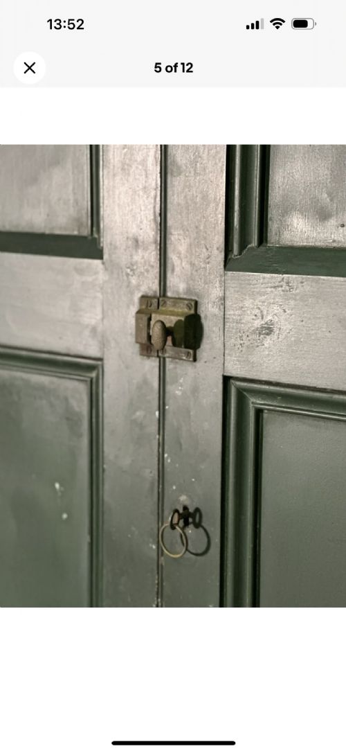 PAINTED PINE LARDER CUPBOARD C1880 - ADDITIONAL PHOTO 5
