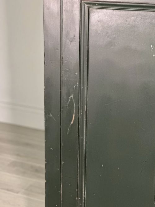 PAINTED PINE LARDER CUPBOARD C1880 - ADDITIONAL PHOTO 6