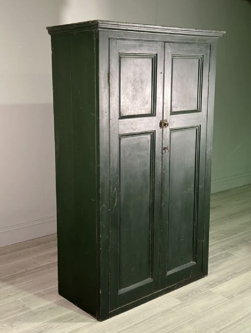 PAINTED PINE LARDER CUPBOARD C1880 - ADDITIONAL PHOTO 7