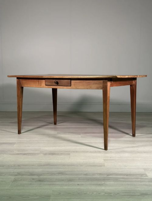 ANTIQUE CHERRY WOOD FRENCH DINING TABLE - ADDITIONAL PHOTO 1
