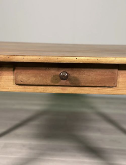 ANTIQUE CHERRY WOOD FRENCH DINING TABLE - ADDITIONAL PHOTO 3