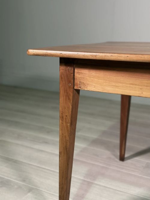 ANTIQUE CHERRY WOOD FRENCH DINING TABLE - ADDITIONAL PHOTO 5