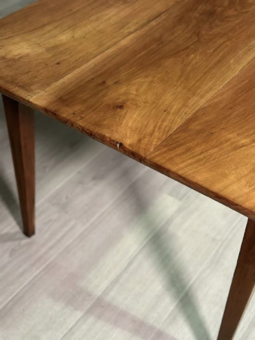 ANTIQUE CHERRY WOOD FRENCH DINING TABLE - ADDITIONAL PHOTO 7