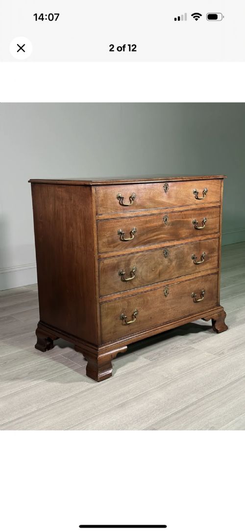 18TH CENTURY GEORGIAN CHEST OF DRAWERS - ADDITIONAL PHOTO 1