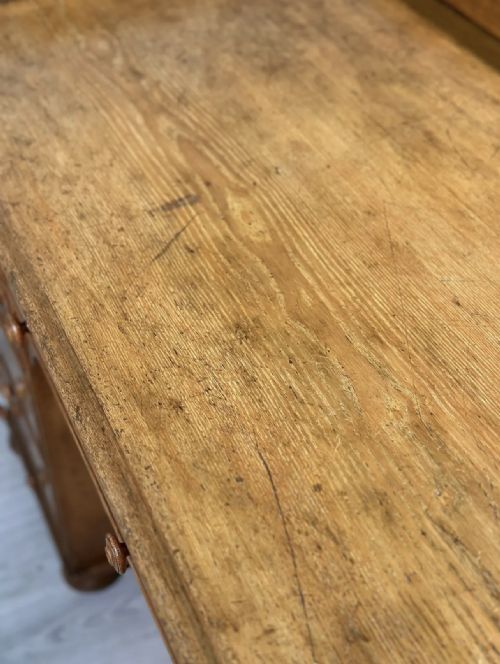 19TH CENTURY SOLID ASH KNEEHOLE DESK - ADDITIONAL PHOTO 10