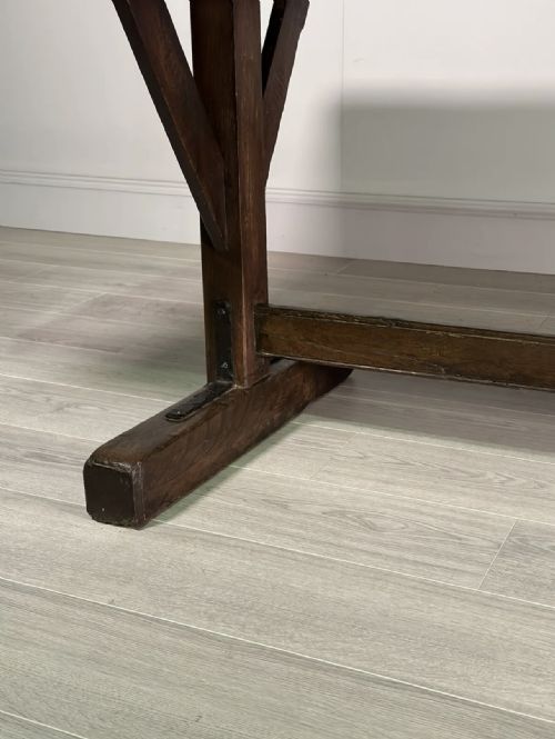 MONUMENTAL 19TH CENTURY OAK REFECTORY TABLE - ADDITIONAL PHOTO 9