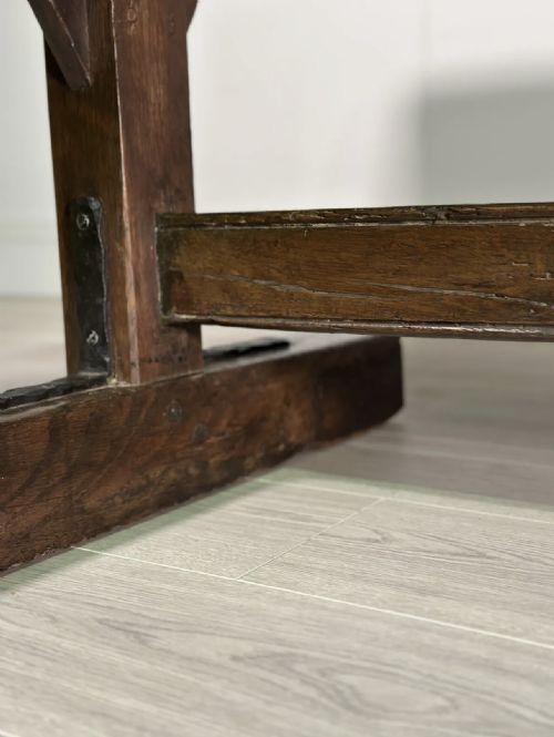 MONUMENTAL 19TH CENTURY OAK REFECTORY TABLE - ADDITIONAL PHOTO 10