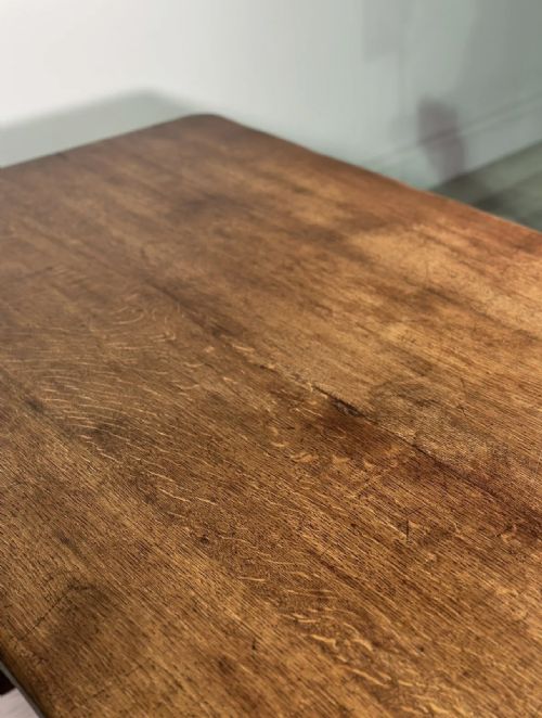 MONUMENTAL 19TH CENTURY OAK REFECTORY TABLE - ADDITIONAL PHOTO 11