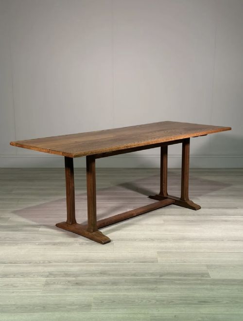 arts and crafts oak refectory table by arthur reynolds of ludlow - CATEGORY: ANTIQUE TABLES - DATED 1950