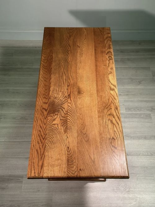ARTS AND CRAFTS OAK REFECTORY TABLE BY ARTHUR REYNOLDS OF LUDLOW - ADDITIONAL PHOTO 2
