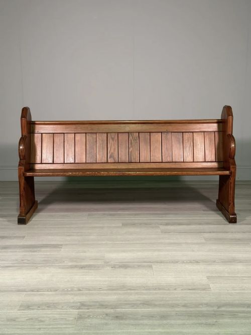 ANTIQUE CHURCH PEW - ADDITIONAL PHOTO 1